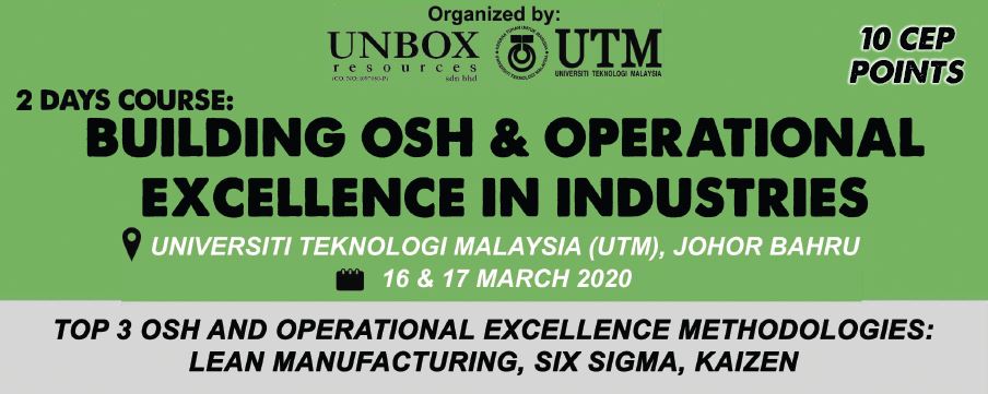 You are currently viewing FINISHED: 2-DAYS COURSE ON BUILDING OSH AND OPERATIONAL EXCELLENCE IN INDUSTRIES