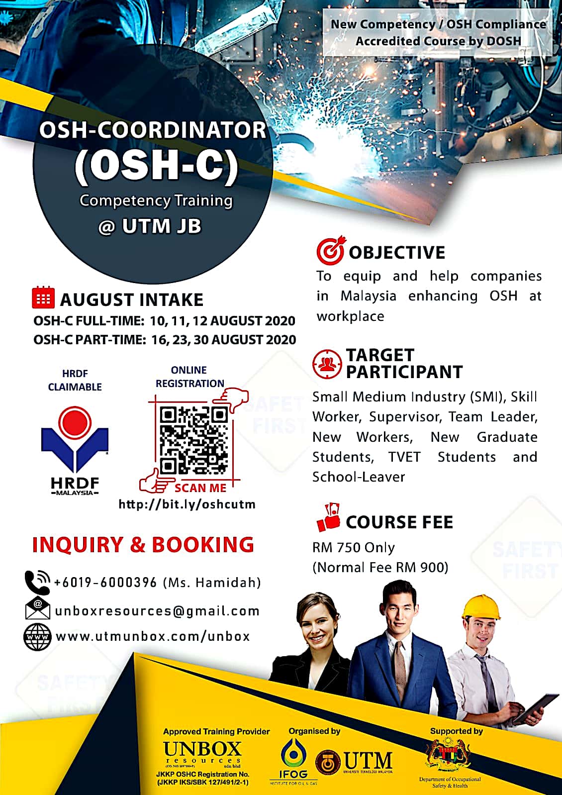 You are currently viewing FINISHED: OSH-COORDINATOR COMPETENCY COURSE (INTAKE FOR AUGUST 2020)
