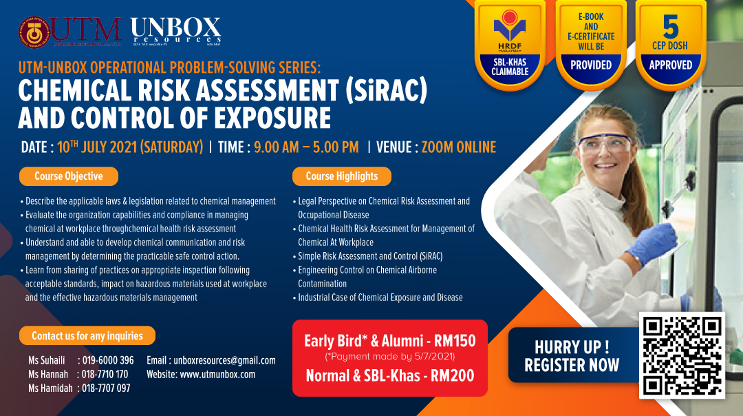 You are currently viewing CHEMICAL RISK ASSESSMENT AND CONTROL OF EXPOSURE