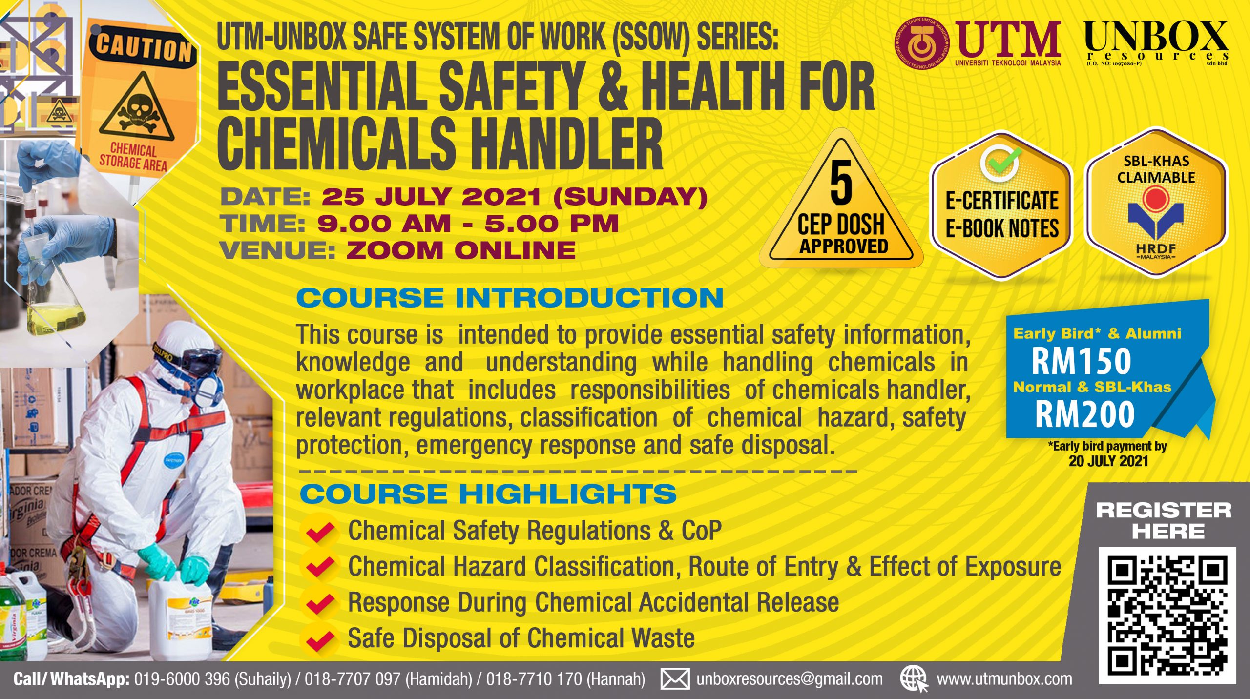 You are currently viewing ESSENTIAL SAFETY & HEALTH FOR CHEMICALS HANDLER