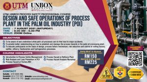 Read more about the article DESIGN AND SAFE OPERATIONS OF PROCESS PLANT IN THE PALM OIL INDUSTRY (POI)