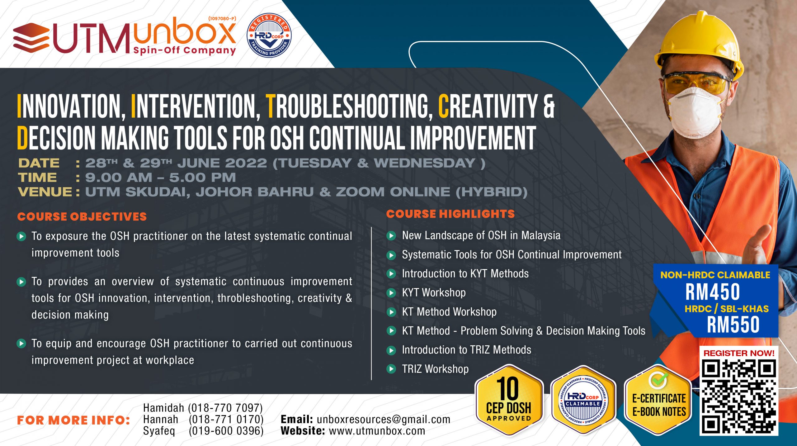 You are currently viewing INNOVATION, INTERVENTION, TROUBLESHOOTING, CREATIVITY & DECISION MAKING TOOLS FOR OSH CONTINUAL IMPROVEMENT