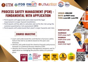 Read more about the article PROCESS SAFETY MANAGEMENT (PSM) FUNDAMENTAL WITH APPLICATl0N