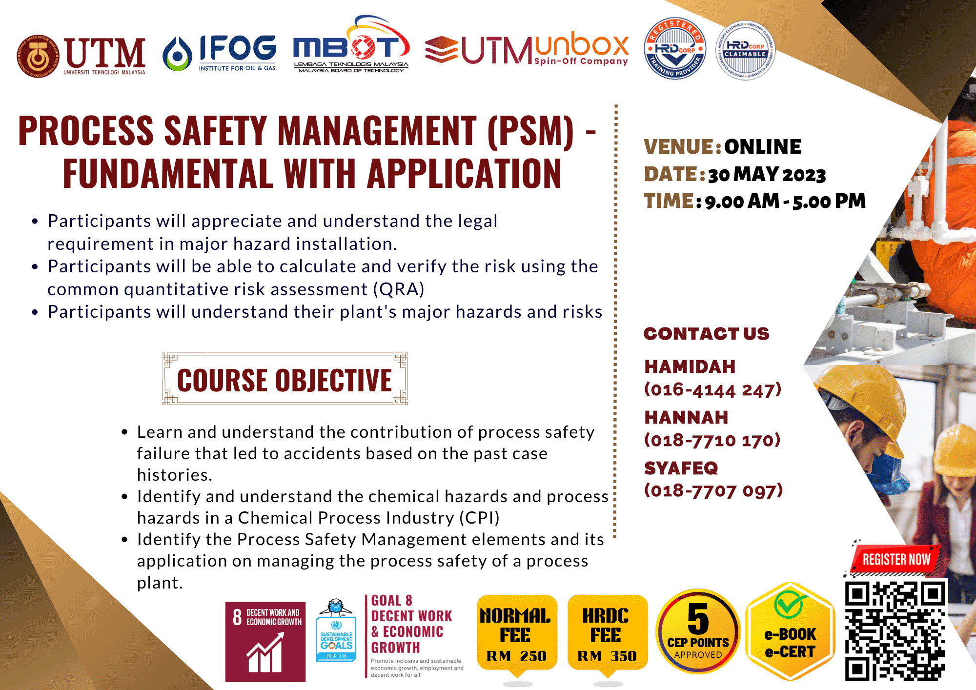 You are currently viewing PROCESS SAFETY MANAGEMENT (PSM) FUNDAMENTAL WITH APPLICATl0N
