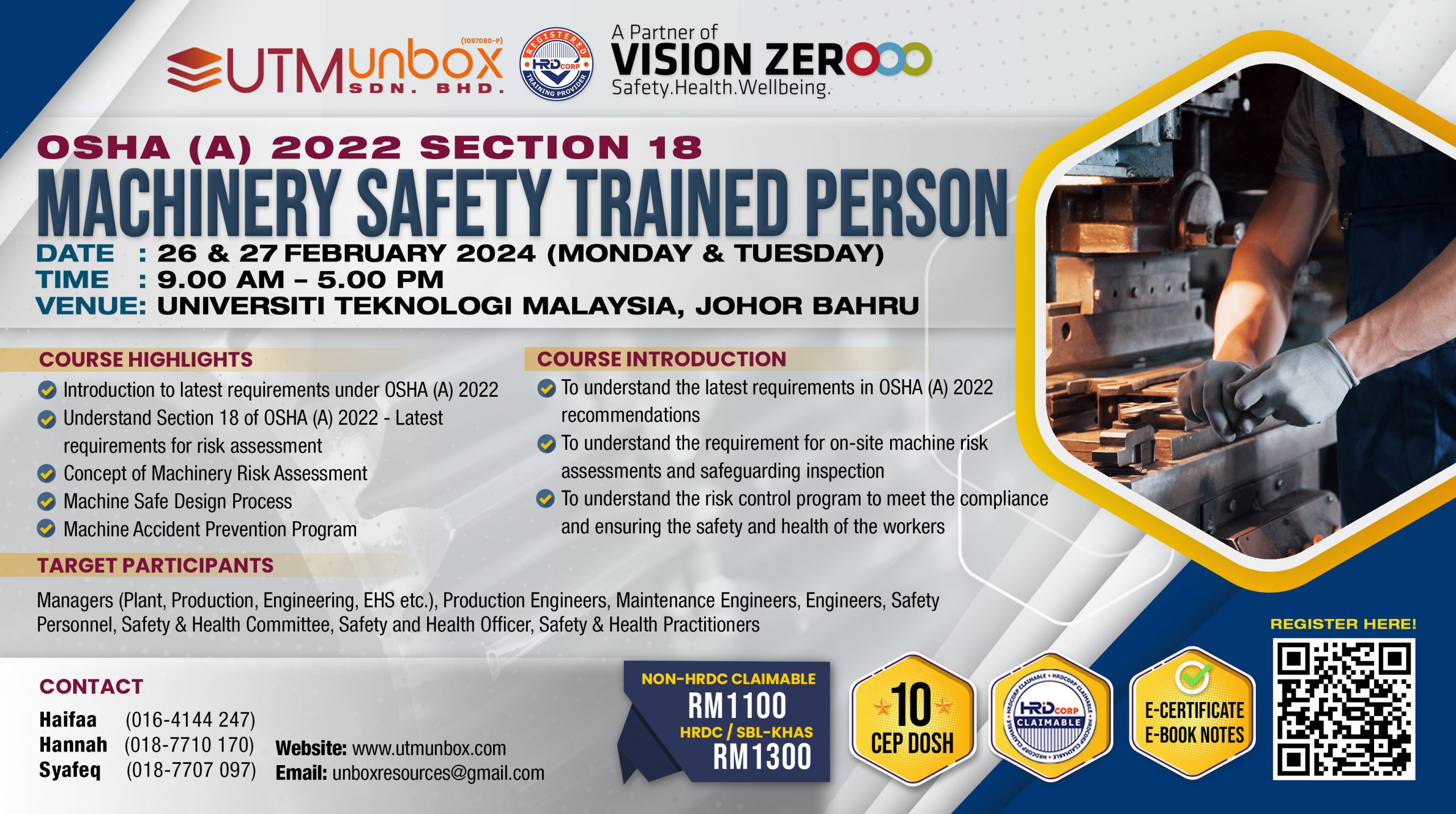 You are currently viewing MACHINERY SAFETY TRAINED PERSON