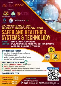 Read more about the article CONFERENCE ON QHS2E INNOVATION FOR SAFER AND HEALTHIER SYSTEMS & TECHNOLOGY
